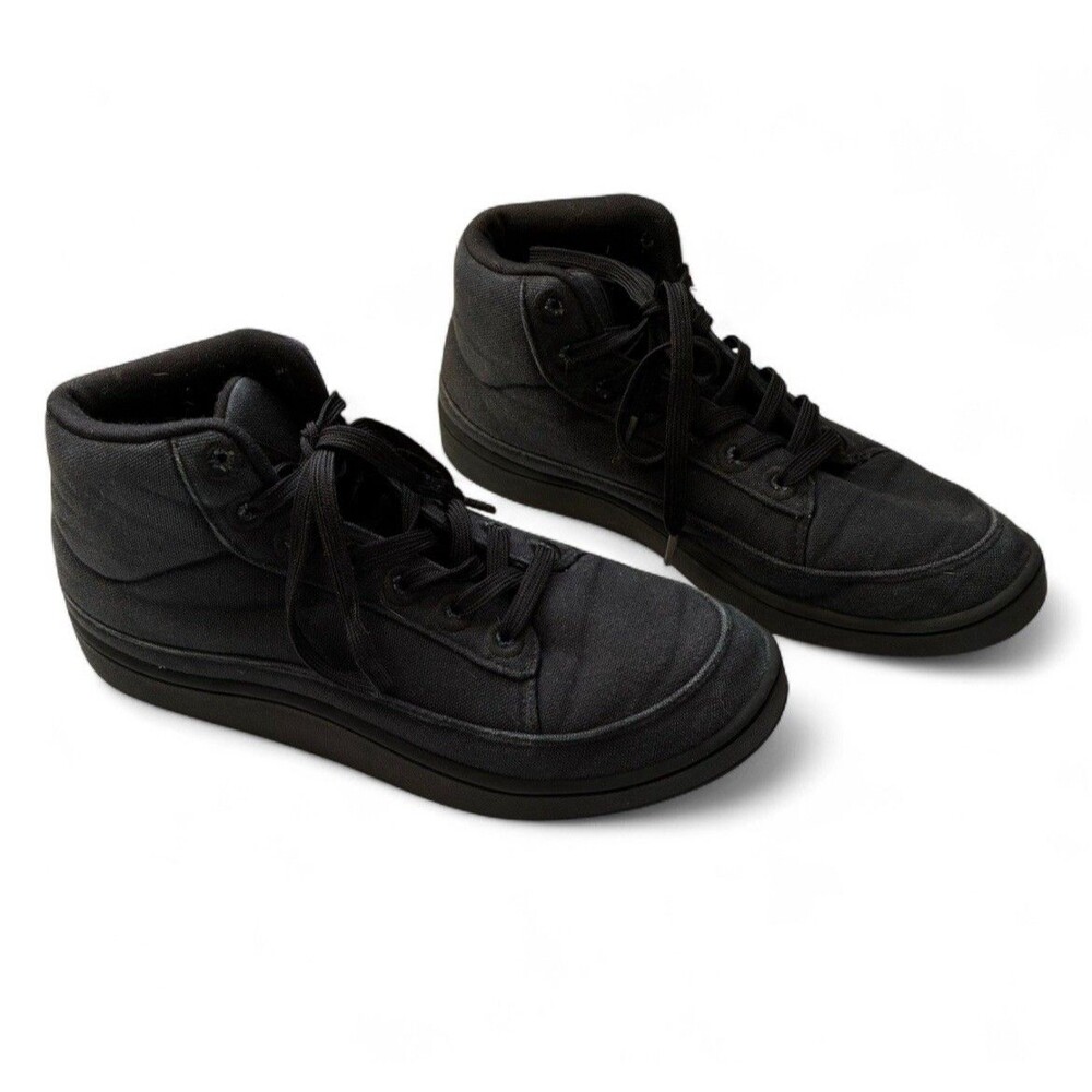 Allbirds Women’s Size 9 Mid Canvas Pacer Sneaker All Black Ankle Casual Lace Up